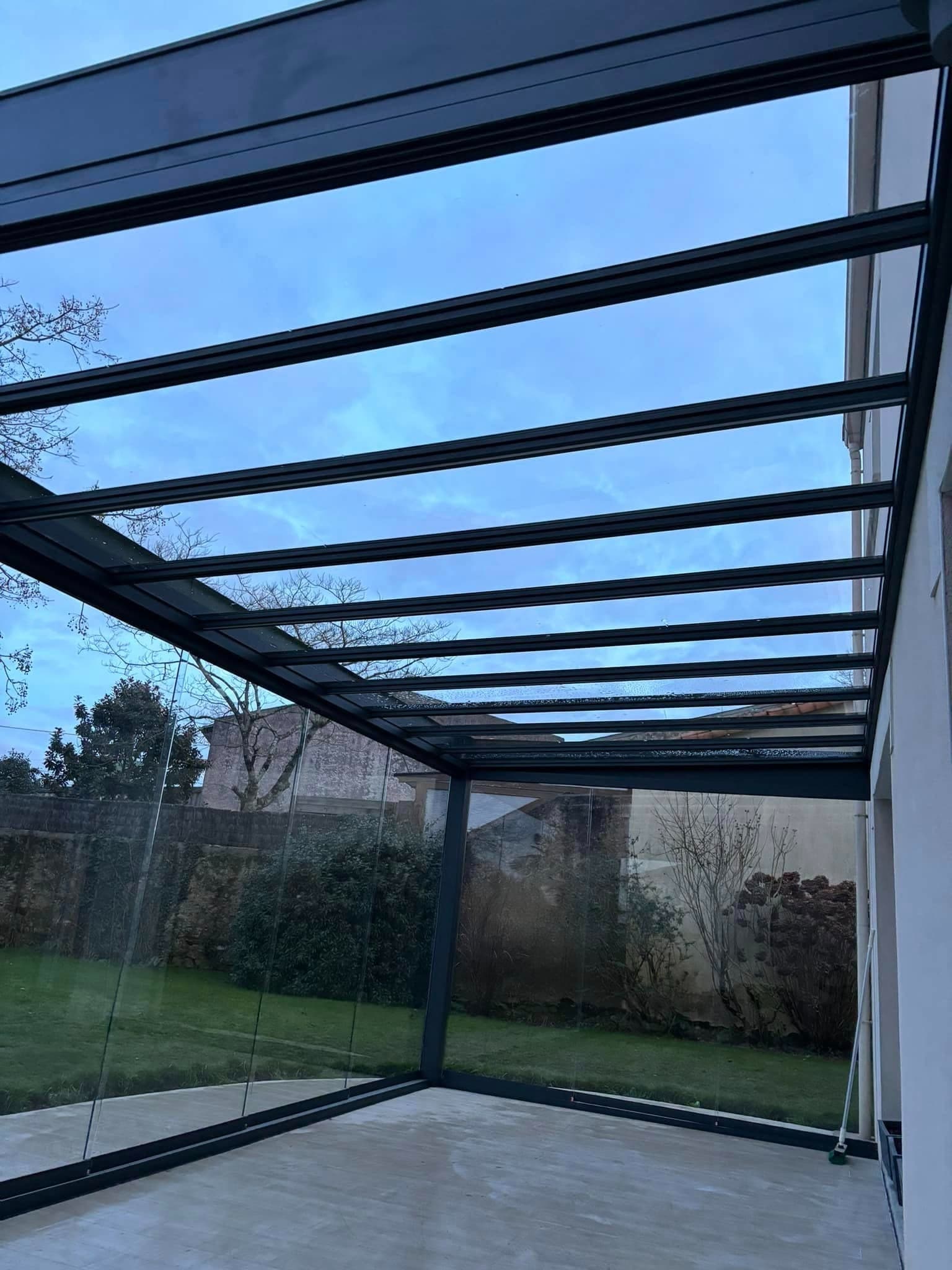 Toiture verrière vue intérieure